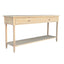 Bobbin Console Table Whitewash Oak