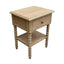 Bobbin Weathered Oak Side Table 50cm