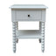 Bobbin White Side Table 50cm