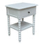 Bobbin White Side Table 50cm