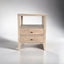 Davos Weathered Oak Side Table 50cm