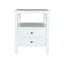 Davos White Side Table 50cm