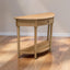 Bobbin Curved Console Natural Oak 100cm