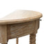 Bobbin Curved Console Whitewash Oak 100cm