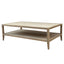 French Contemporary Coffee Table Weathered Oak