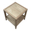 French Contemporary Side Table Weathered Oak