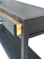 French Contemporary Console Table Black Oak