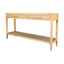 French Contemporary Console Table Natural Oak