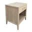 French Contemporary One Drawer Oak Bedside Table 65cm