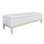 French Contemporary End-of-bed Storage Bench 160cm Grey Linen