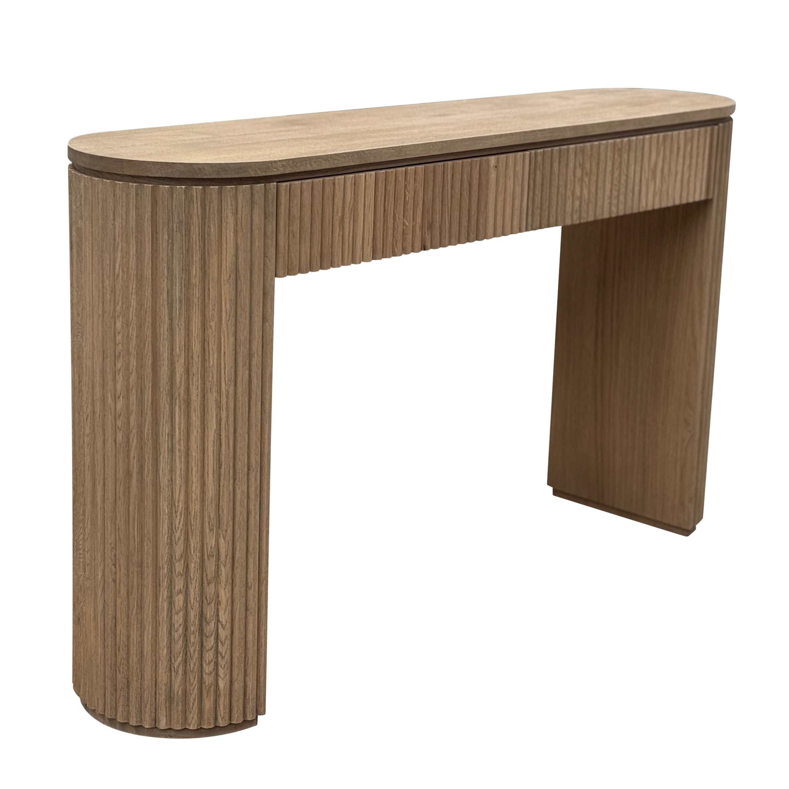 Byron Weathered Oak Console Table With Drawers | House of Isabella AU