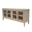 French Contemporary TV Unit Weathered Oak