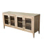 French Contemporary TV Unit Whitewash Oak