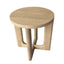 X Base Side Table Weathered Oak