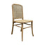 Bentwood Rattan Dining Chair Weathered Oak