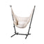 Gardeon Hammock Chair Outdoor Camping Hanging with Stand Cream
