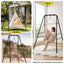 Gardeon Hammock Stand 135cm x180cm Steel Frame for Hanging Chairs Black