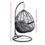 Gardeon Outdoor Egg Swing Chair Wicker Rattan Furniture Pod Stand Cushion Grey