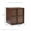 Auggie Bedside Table Walnut
