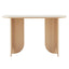 Mason Console Table Oak Travertine Look