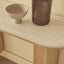 Mason Console Table Oak Travertine Look