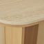 Mason Console Table Oak Travertine Look