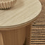 Mason Side Table Oak Travertine Look