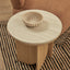 Mason Side Table Oak Travertine Look