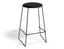 Hugo Bar Stool - Black - Vintage PU Seat - 67cm Kitchen Height - Vintage Tan Seat