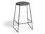 Hugo Bar Stool - Black - Vintage PU Seat - 67cm Kitchen Height - Vintage Tan Seat