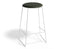 Hugo Bar Stool - White - Vintage PU Seat - 77cm Bar Height - Vintage Green Seat