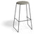 Hugo Bar Stool - Black - Fabric Seat - 67cm Kitchen Height - Anthracite Fabric Seat