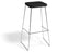 Hugo Bar Stool - Chrome - Black Seat - 78cm Round Black Seat / Commercial Bar Height