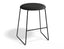 Hugo Low Stool - Black - Fabric Seat