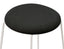 Hugo Low Stool - White - Fabric Seat - Anthracite Fabric Seat