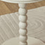 Bobbin 45cm Side Table Cream