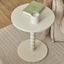 Bobbin 45cm Side Table Cream