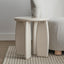 Charlie Gloss Side Table Cream