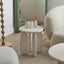 Charlie Gloss Side Table Cream