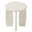 Charlie Gloss Side Table Cream