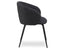 Henley Dining Chair - Black Legs - Anthracite Fabric