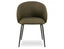Henley Dining Chair - Black Legs - Forest Green Fabric