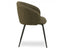 Henley Dining Chair - Black Legs - Forest Green Fabric