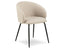 Henley Dining Chair - Black Legs - Fawn Beige Fabric