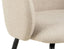 Henley Dining Chair - Black Legs - Fawn Beige Fabric