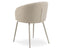 Henley Dining Chair - Light Gray Legs - Fawn Beige Fabric