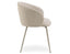 Henley Dining Chair - Light Gray Legs - Fawn Beige Fabric