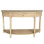 Bobbin Curved Console Weathered Oak