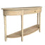 Bobbin Curved Console Weathered Oak