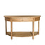 Bobbin Curved Console Natural Oak